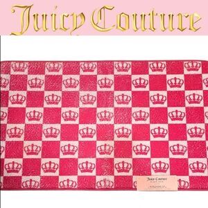Juicy Couture Home Crown Checkered Memory Foam Bath Rug